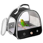 halinfer bird travel carrier with side window for easy view during travel