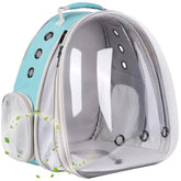 halinfer front-extend-cat-backpack left-view reveals expanded space for larger cats on trips.