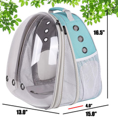 halinfer front-extend-cat-backpack right-view demonstrates breathable shell for comfortable travel.