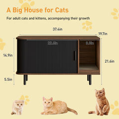 Halitaa enclosure entrance with built-in scratch pad for paw-friendly use