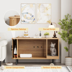 Halitaa enclosed litter box with back vent for airflow