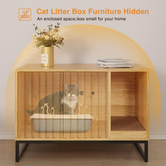 Halitaa enclosure scratch pad at entrance supports claw care and cleaner floors