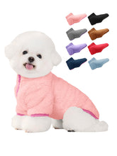 Haloumoning dogs fleece coat zipper close-up for easy on/off in chilly weather.