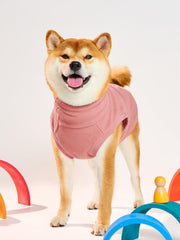 Haloumoning fleece dog sweater turtleneck detail showcases stylish warmth