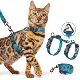 Halypet H300 Pro harness close-up breathable nano-fiber fabric keeps cats cool.