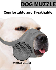 Hamibus adjustable neck and head straps secure fit for dogs of all sizes.