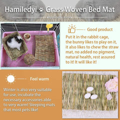 Hamiledyi mat placed inside cage showing inside-outside versatility.