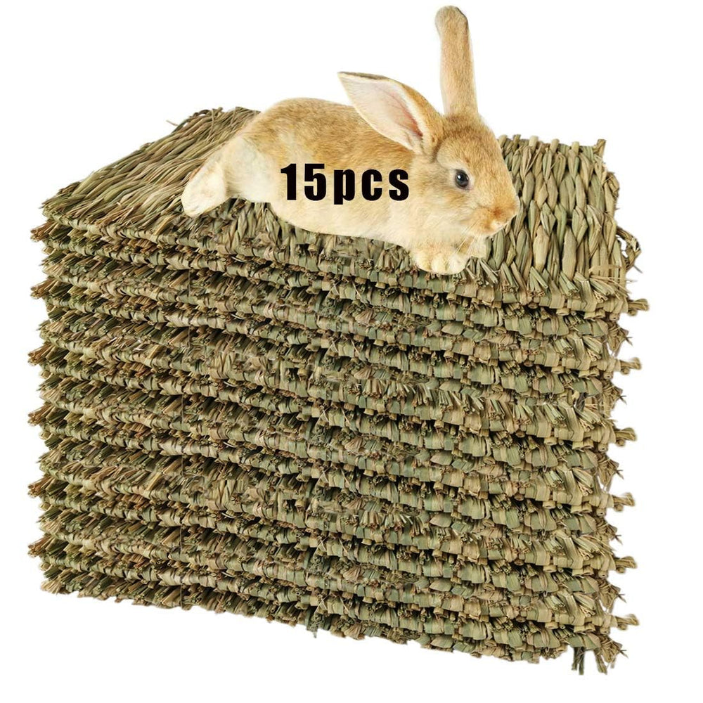 Hamiledyi woven bed mat rabbit grass texture for cozy bedding.