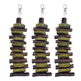 Hamiledyi 3Pieces Bunny Chew Toys packaging shows ready-to-use dental aids for small pets.