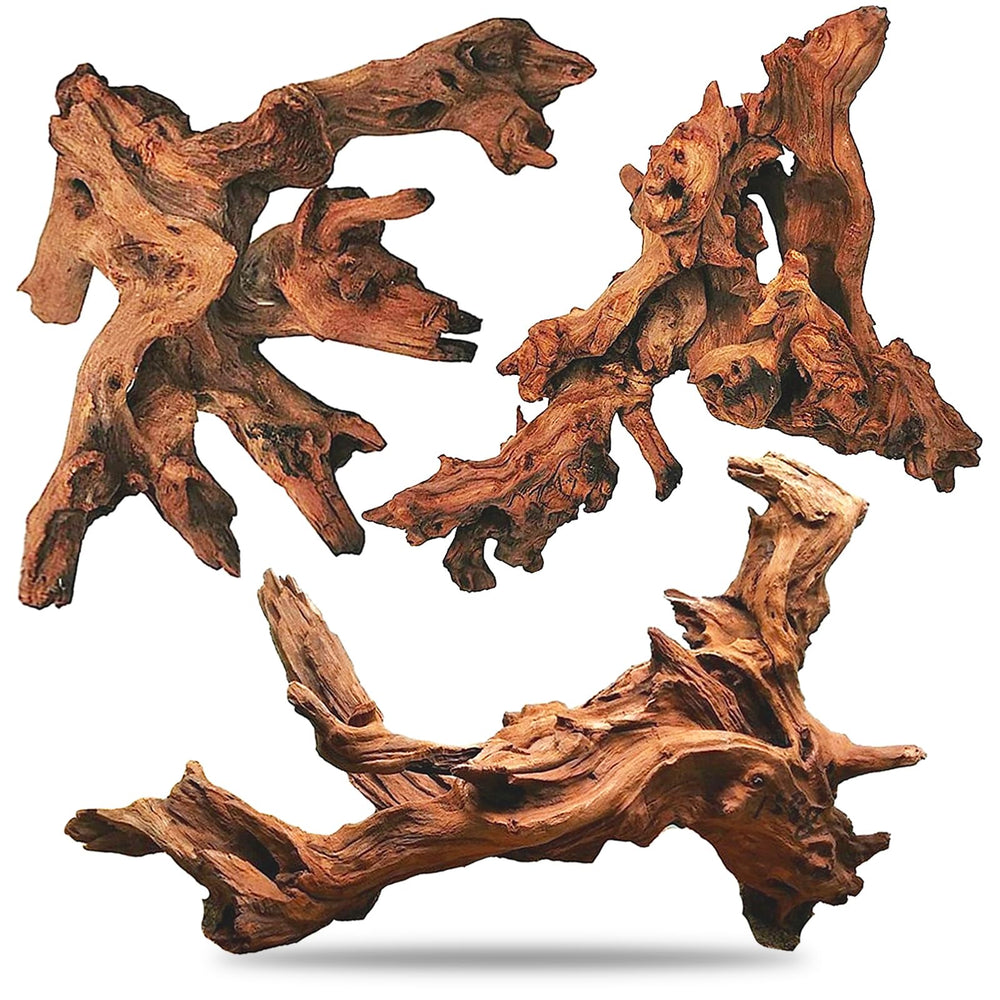 Hamiledyi aquarium driftwood 8-12 in trunk for tank realism and breeding zones