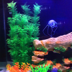 Hamiledyi ceramic-base plant provides stable, safe décor that won't alter tank pH.