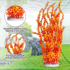 Hamiledyi orange-style-b top-down, vibrant leaves enhance aquarium aesthetics with minimal maintenance.