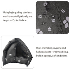 Hamiledyi Bunny Cave Bed interior view with soft fill and plush nest mat