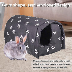 Hamiledyi Bunny Cave Bed material close-up of odorless waterproof Oxford fabric