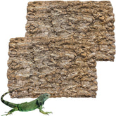 Hamiledyi cork terrarium background adds natural texture to elevate enclosure aesthetics.