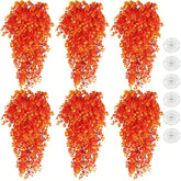 Hamiledyi hanging reptile plants orange closeup showing enrichment options