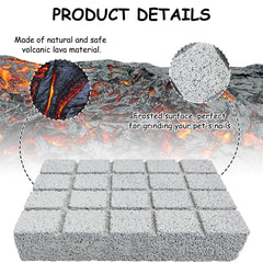 Hamiledyi lava rock surface closeup highlighting texture for gentle tooth grinding.