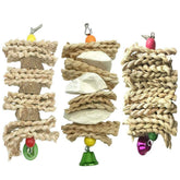 Hamiledyi parrot toy cuttlebone grind supports beak health and nutrition.