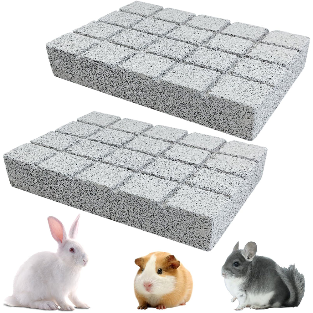 Hamiledyi rabbit scratching pad front view with frosted lava surface for nail sharpening.