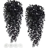 Hamiledyi reptile plants 2-pack hanging vines provide climbing and hiding for terrarium.