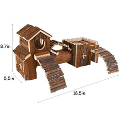 Hamiledyi tunnel playground two-story house – provides hideouts and climbing fun.