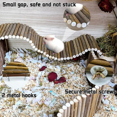 Hamiledyi wooden-twig-tunnel-hideout image provides a warm hiding spot and cozy retreat.