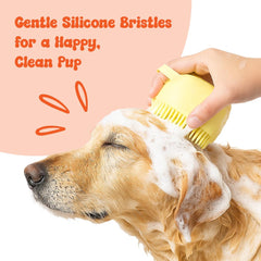 HamInWay brush with wide opening for easy shampoo refills and quick cleaning.