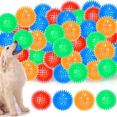 Hanaive 36-pcs squeaky balls pack colorful fetch toy set for small dogs