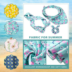 Hanaive bandana pack contents with scrunchies ready for gifting.