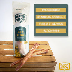 Hank and Roy bully sticks low-odor baking process shown
