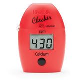 Hanna HI758 marine calcium checker display shows the ppm reading for reef tanks