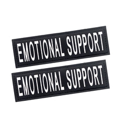 HANWER service dog patch emotional support text signals training status clearly