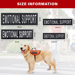 HANWER service dog patch removable backing enables easy on-and-off labeling