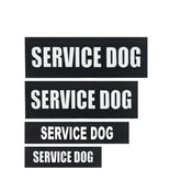 HANWER service-dog patches on vest provide quick identification during training.