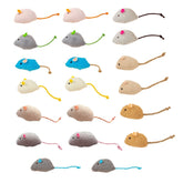 Haourlife 20-pack catnip mice — colorful plush toys for indoor play