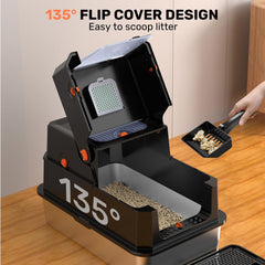 HAPAW front-entry access for easy cat entry and reduced litter tracking.