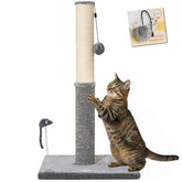 Happi N Pets 29.5-inch cat scratching post assembly view highlighting stability
