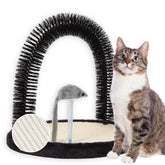 Happi N Pets cat self-groomer arch brush promotes fur grooming