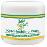 HAPPY JACK KetoHexidine pet wipes 50-count pack for convenient dog and cat cleansing