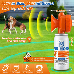 HappyAlley Air Horn 120db sound demo shows deterrence and quick attention.