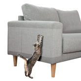 HappyFreeSX couch protector pack flat lay demonstrates versatile furniture scratch deterrence.