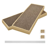 HappyFreeSX splicing cat scratching pad assembly shows easy setup for indoor cats.
