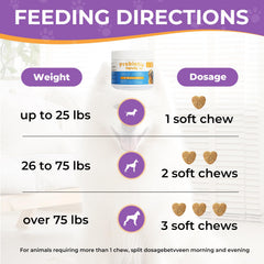 Dog happily chewing HAPWAG allergy relief chew, enjoying taste while supporting digestion.