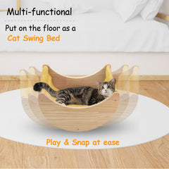 HAPYKITYS solid wood cat steps are durable and easy to clean