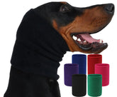 Harbyel calming hoodie on dog, soothing comfort during grooming.