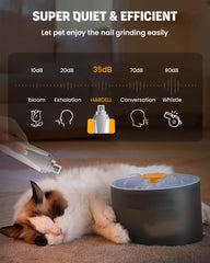 HARDELL dog nail grinder shows two LED lights for clear trimming