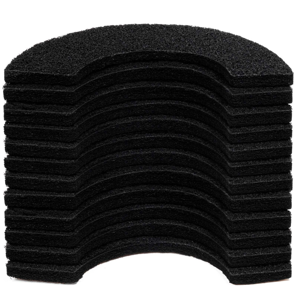 Harhana activated-carbon-filter LR4 12-pack front view enhances odor control for litter box.