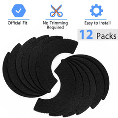 Harhana LR4 activated-carbon filter close-up showing dense carbon for fragrance and moisture absorption.