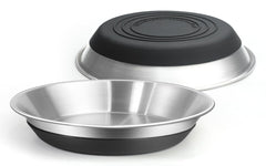 Harhana premium stainless steel dog bowls with non-slip bottom prevent sliding during meals.