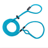 Harness Lead no-pull harness blue multi front view improves control during calm walks.